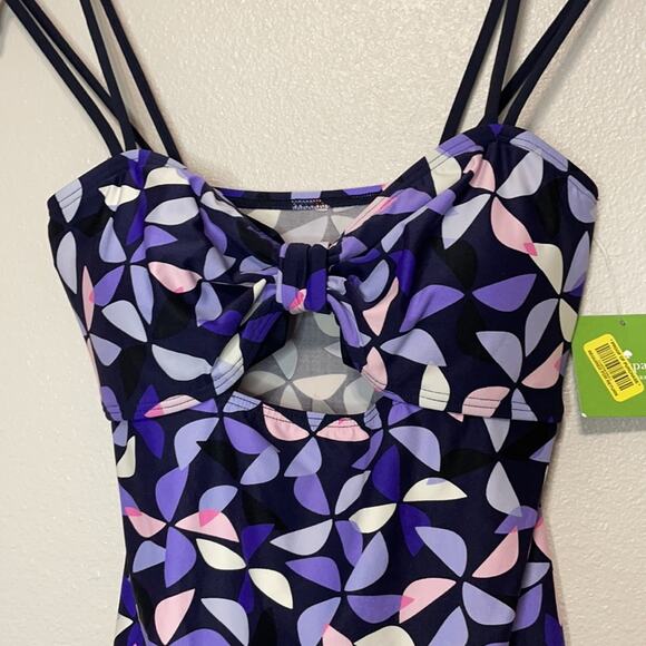 KATE SPADE Rich Navy Cruise Swim Top Size S NWT - Picture 2 of 6